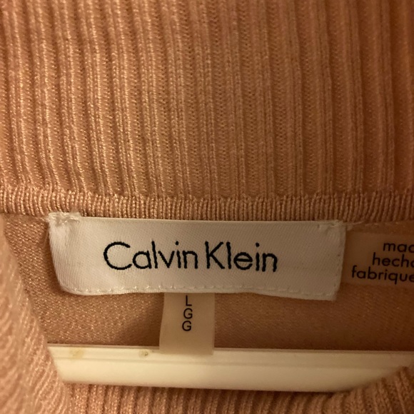 Calvin Klein light pink turtleneck sweater - Picture 2 of 7